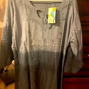 1X hippy style peasant top with tags